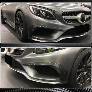 Priekšējā bampera ieliktņi (AMG-Line 2015-2018, oglekļa šķiedra) foto 4