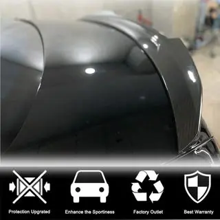 Spoileris V3 (kupeja, sausais karbons) foto 2