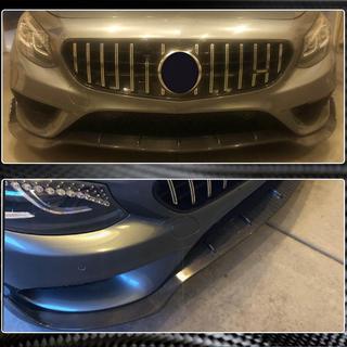 Priekšējā bampera lūpas uzlika V2 (AMG-Line 2015-2018, oglekļa šķiedra) foto 4
