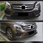 Mercedes GLE kupeja C292 2015–2019 Priekšējā bampera lūpas spoilers (GLE43 AMG, plastmasa) foto 3