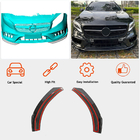 Mercedes GLA X156 2014–2019 Priekšējā bampera uzlikas Flap (GLA45 AMG 2017-2020) foto 2