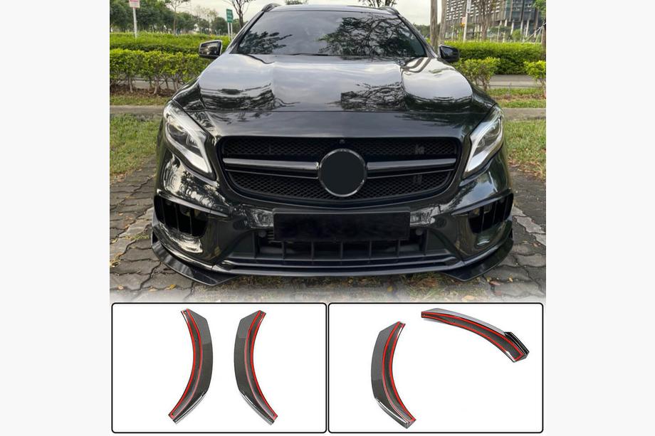 Mercedes GLA X156 2014–2019 Priekšējā bampera uzlikas Flap (GLA45 AMG 2017-2020) Image