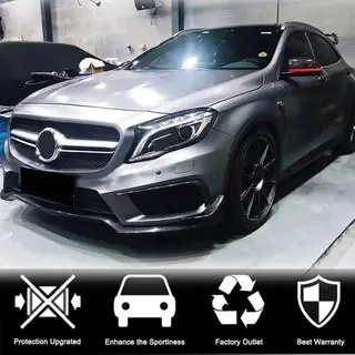 Priekšējā bufera uzlikas (GLA45 AMG 2013-2016, karbons) foto 2