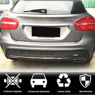 Aizmugurējā bampera difuzors (GLA45 AMG, oglekļa šķiedra) foto 2