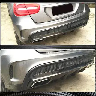 Aizmugurējā bampera difuzors (GLA45 AMG, oglekļa šķiedra) foto 3