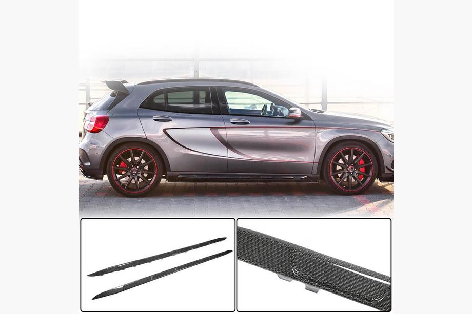 Mercedes GLA X156 2014–2019 Sānu sliekšņi (GLA45 AMG 2013-2016, oglekļa šķiedra) Image