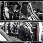 Mercedes C-class W205 2014–2021 Sēdekļu uzlikas (Sausais karbons) foto 6