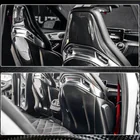 Mercedes CLA C117 2013–2019 Sēdekļu uzlikas (Sausais karbons) foto 6