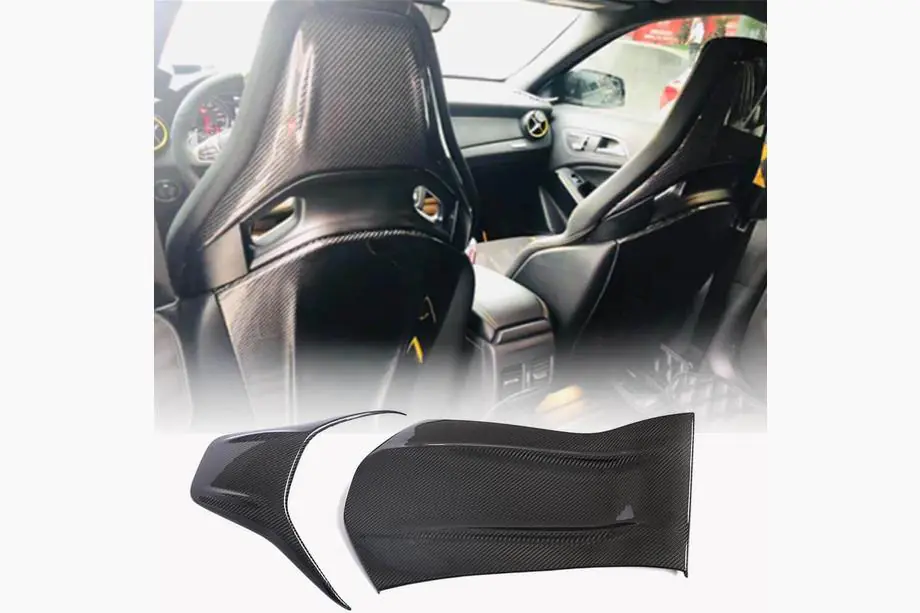 Mercedes CLA C117 2013–2019 Sēdekļu uzlikas (Sausais karbons) Image