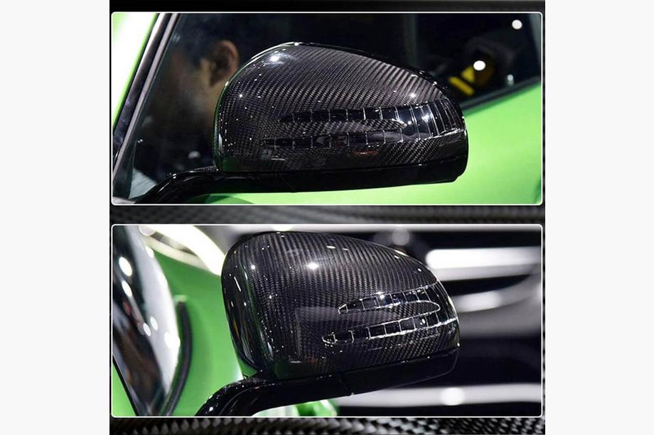 Mercedes AMG GT C190/R190 2014–2022 Spoguļu uzlikas (sausais karbons) Foto 3