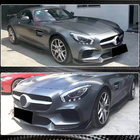 Mercedes AMG GT C190/R190 2014–2022 Priekšējā bampera lūpa Lip (2015-2017, karbons) foto 4