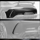 Mercedes AMG GT 4 X290 2018– Aizmugurējā bampera uzlikas V1 (GT63 2018-2022, oglekļa šķiedra) foto 4