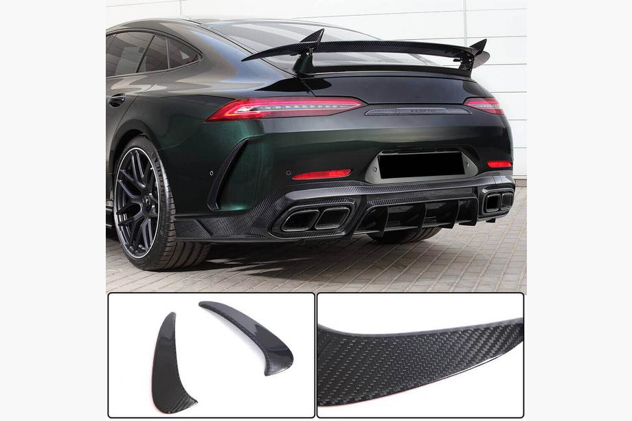 Mercedes AMG GT 4 X290 2018– Aizmugurējā bampera uzlikas V1 (GT63 2018-2022, oglekļa šķiedra) Image