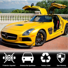 Mercedes SLS C197 2010–2014 Priekšējā bampera uzlikas Flap V1 (karbons) foto 3