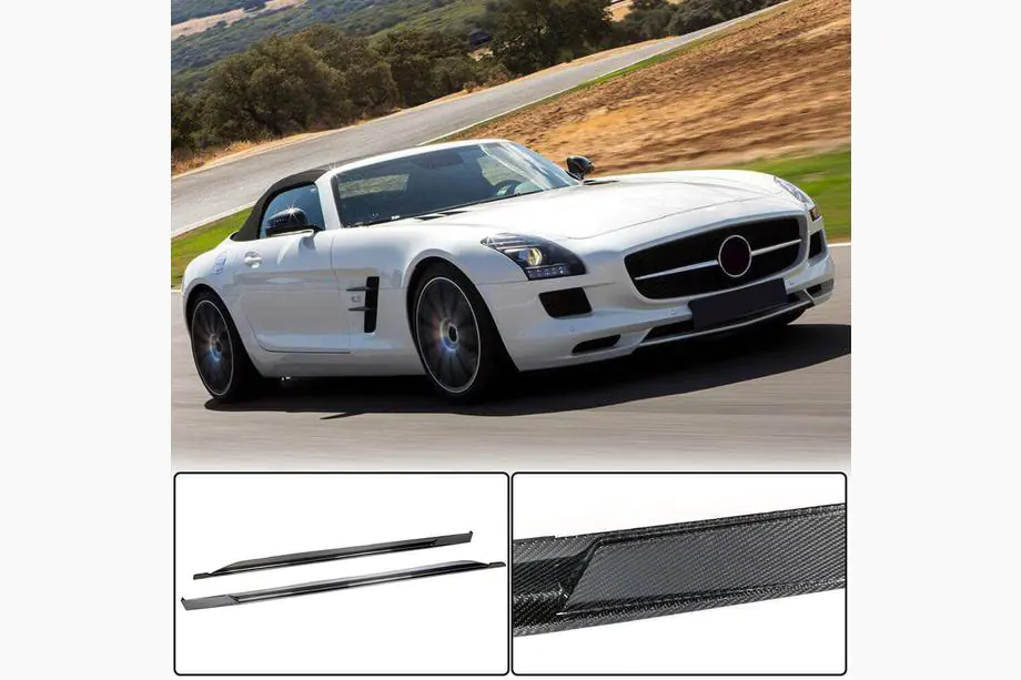 Mercedes SLS C197 2010–2014 Sānu sliekšņi (oglekļa šķiedra) Image