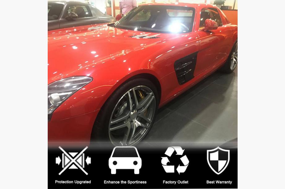 Mercedes SLS C197 2010–2014 Priekšējo spārnu uzlikas (Dry Carbon) Foto 3