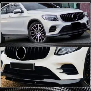 Priekšējā bampera lūpas uzlika (AMG-Line/GLC43 AMG, oglekļa šķiedra) foto 2