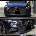 Mercedes CLS C257 2018– Priekšējā bampera lūpas uzlika Lip (AMG/AMG-Line 2018-2020, oglekļa šķiedra) foto 4