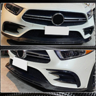 Mercedes CLS C257 2018– Priekšējā bampera lūpas uzlika Lip (AMG/AMG-Line 2018-2020, oglekļa šķiedra) foto 5