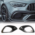 Mercedes CLA C118 2019– Priekšējā bampera uzlikas (CLA45 AMG SD, Carbon) foto 1