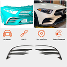 Mercedes CLS C257 2018– Priekšējā bufera uzlikas (AMG-Line 2018-2020, oglekļa šķiedra) foto 2
