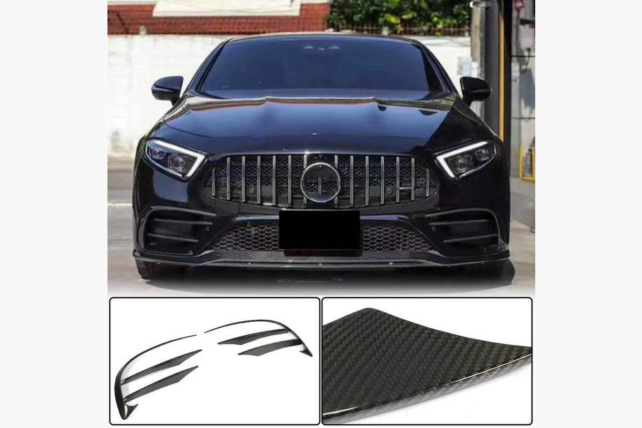Mercedes CLS C257 2018– Priekšējā bufera uzlikas (AMG-Line 2018-2020, oglekļa šķiedra) Image