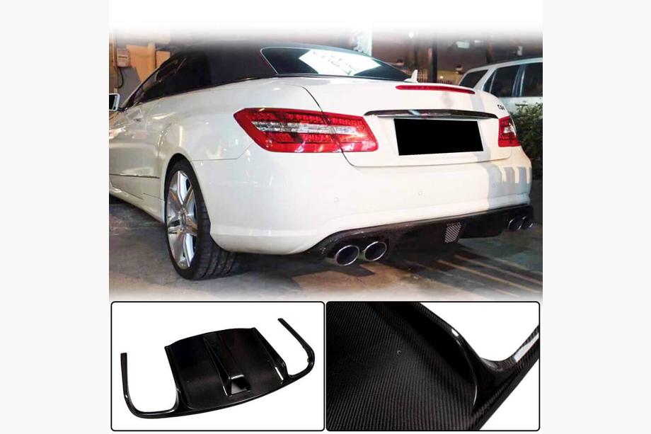 Mercedes E-klase kupeja C207 2010–2017 Aizmugurējā bufera difuzors (E63 AMG 2009-2013, karbons) Image