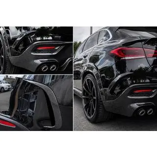 Aizmugurējā bampera uzlikas (GLE 350/GLE450/GLE63 2019-2023, karbons) foto 2