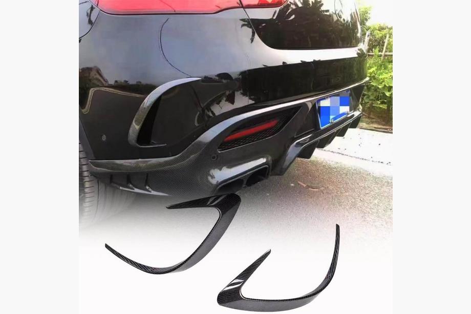 Mercedes GLE kupeja C292 2015–2019 Aizmugurējā bampera uzlikas (GLE 350/GLE450/GLE63 2019-2023, karbons) Foto 1