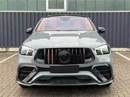 Mercedes GLE kupeja C292 2015–2019 Priekšējā bufera uzlikas (GLE63 AMG, oglekļa šķiedra) foto 2
