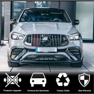 Priekšējā bampera lip uzlika (GLE53/AMG-Line 2019-2023, karbons) foto 2