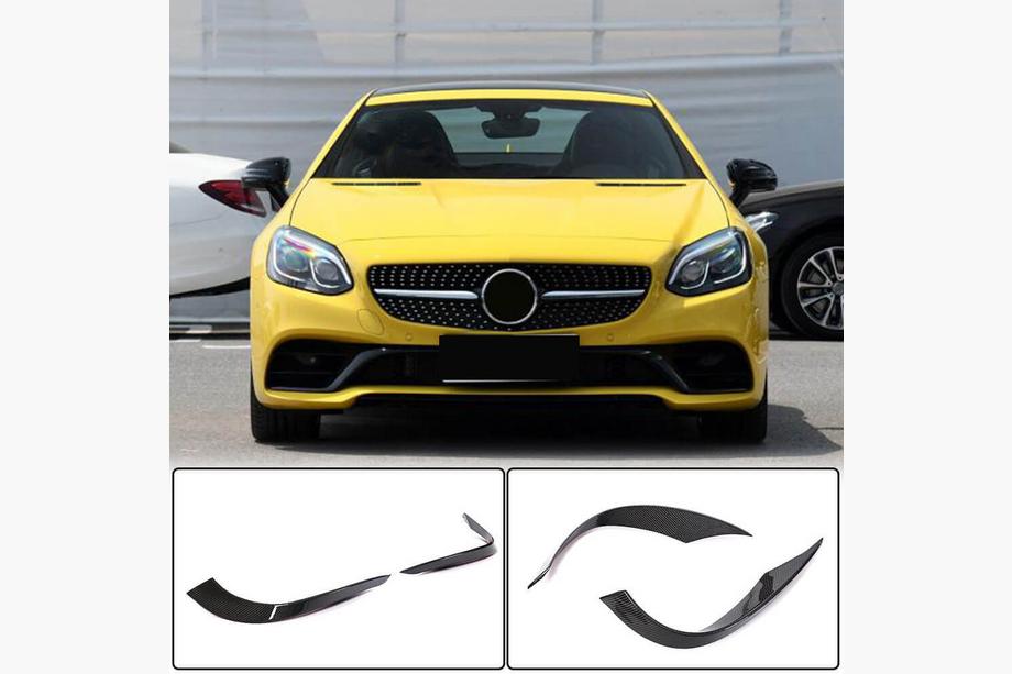 Mercedes SLK R172 2011–2016 Priekšējā bampera uzlikas (Base 2016-2020, oglekļa šķiedra) Image