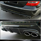 Mercedes E-class W211 2002–2009 Aizmugurējā bampera difuzors (E55 AMG 2003-2006, oglekļa šķiedra) foto 5