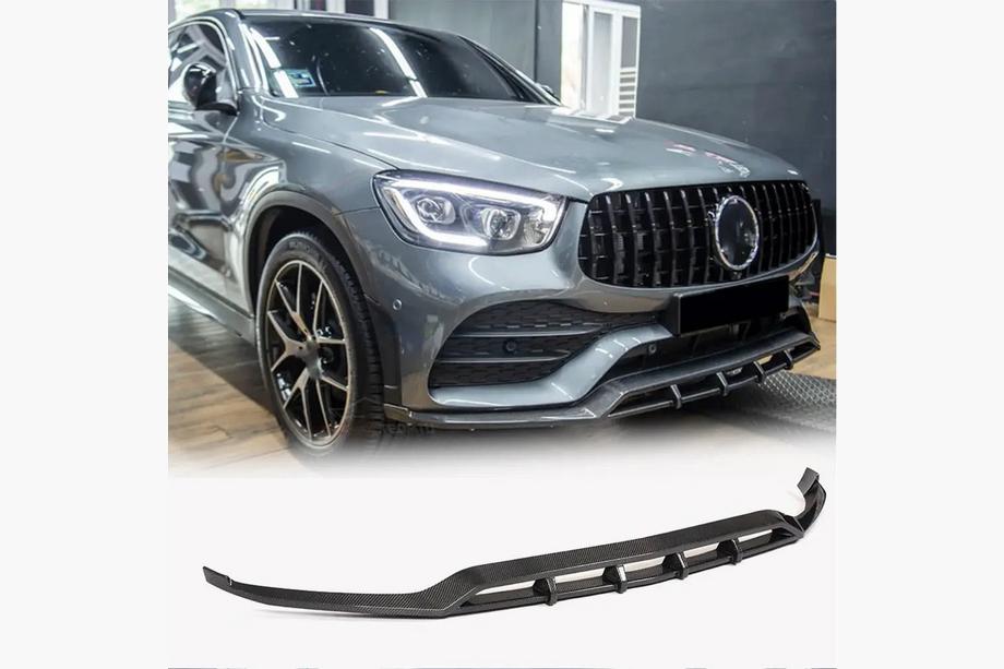 Mercedes GLC X253 2015–2022 Priekšējā bampera lip-spoileris Lip (AMG-Line 2020+, oglekļa šķiedra) Image