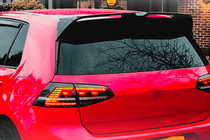 Volkswagen Golf 7/E-Golf 2012–2020 Spoileris V5 (GTI/R HB, oglekļa šķiedras) foto 7
