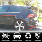 Volkswagen Golf 7/E-Golf 2012–2020 V6 spoilers (GTI/R HB, plastmasa) foto 5