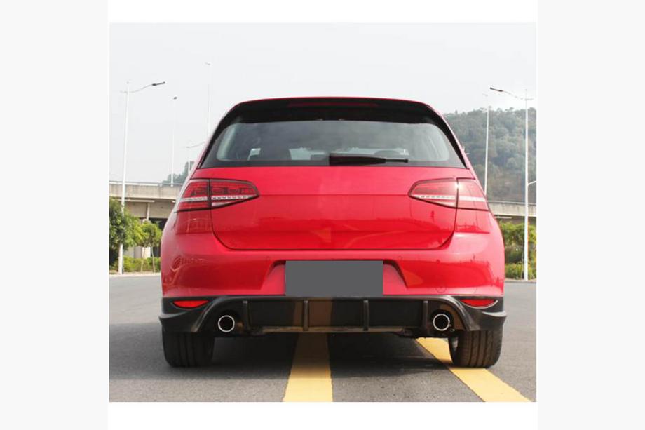 Volkswagen Golf 7/E-Golf 2012–2020 Aizmugurējā bampera difuzors V1 (Base/GTI HB 2012-2017, oglekļa šķiedra) Foto 2