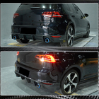 Volkswagen Golf 7/E-Golf 2012–2020 Aizmugurējā bampera difuzors V2 (Base/GTI HB 2012-2017, oglekļa šķiedra) foto 4