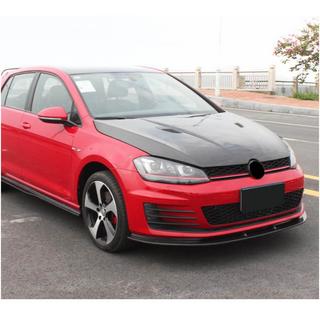 Priekšējā bampera lūpa Lip V2 (GTI HB 2012-2017, oglekļa šķiedra) foto 2