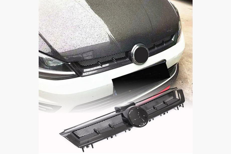 Volkswagen Golf 7/E-Golf 2012–2020 Radiatora reste (HB 2012-2017, Dry Carbon) Foto 1