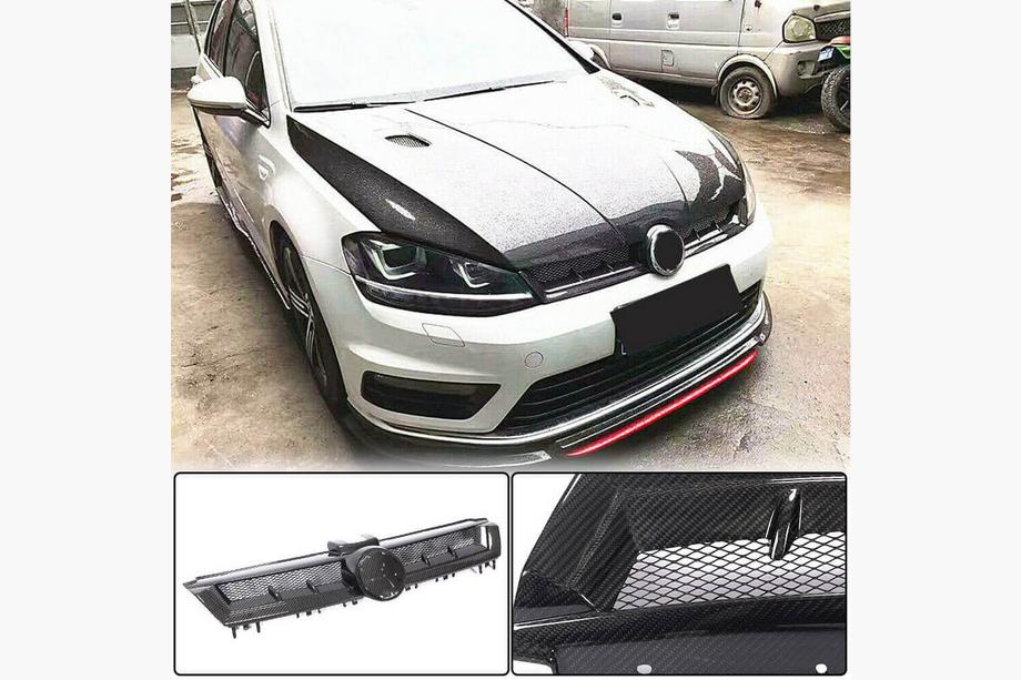 Volkswagen Golf 7/E-Golf 2012–2020 Radiatora reste (HB 2012-2017, Dry Carbon) Foto 2