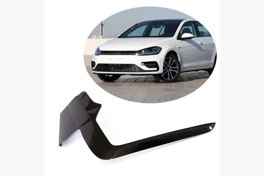 Volkswagen Golf 7/E-Golf 2012–2020 Priekšējā bampera uzlikas (R/R-line HB 2017-2020, Carbon) Image