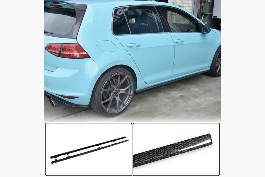Volkswagen Golf 7/E-Golf 2012–2020 Sānu sliekšņi (R/R-line 2017-2020, oglekļa šķiedra) Image