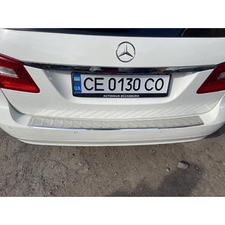 Aizmugurējā bufera aizsarguzlika Carmos (SW, nerūsējošais tērauds) Mercedes E-class W211 2002–2009 foto 3