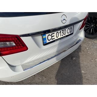 Aizmugurējā bufera aizsarguzlika Carmos (SW, nerūsējošais tērauds) Mercedes E-class W211 2002–2009 foto 4