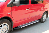 Mercedes Vito W638 1996–2003 Sānu sliekšņi Line (2 gab., alumīnija) foto 3