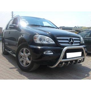 Bullbārs (nerūsējošais tērauds) Mercedes ML W163 1997–2005 foto 2
