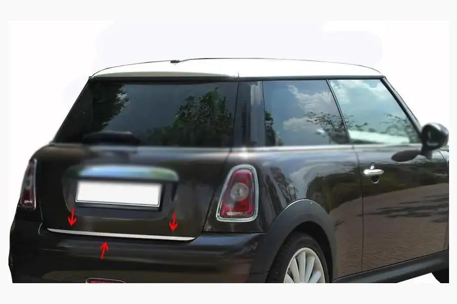 Mini Clubman R55/R56 2007–2014 Bagāžnieka malas uzlika R56 (nerūsējošais tērauds) Image