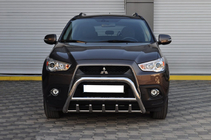 Mitsubishi ASX 2010–2023 Bullbar WT003 (nerūsējošais tērauds) foto 1