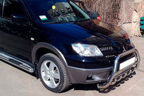 Mitsubishi Outlander 2001–2006 Kengurins WT004 (nerūsējošais tērauds) foto 4